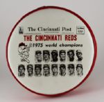 1975 Cincinnati Reds World Champions Stool With Cincinnati Post Cover