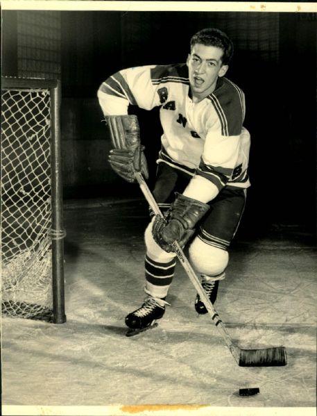 1953-59 Camille Henry New York Rangers "The Sporting News Collection Archives" Original Photo (Sporting News Collection Hologram/MEARS Photo LOA)