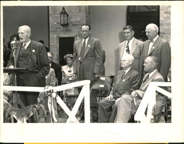 1936-54 Ty Cobb Will Harridge Hall of Fame Induction Ceremony "The Sporting News Collection Archives" Original Photos (Sporting News Collection Hologram/MEARS Photo LOA) - Lot of 8
