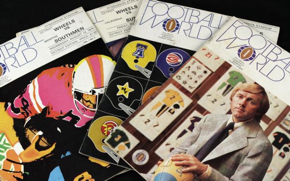 1974 World Football League Program - Lot of 4