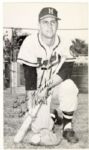 1955-58 Bob Roselli Milwaukee Braves Postcard 