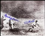 1941 Mickey Owen Brooklyn Dodgers & Tommy Henrich New York Yankees Signed 8 x 10 Photo - Lot of 4 - JSA 