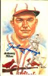 1981 Johnny Mize St. Louis Cardinals Signed Perez Steele Card - JSA 