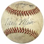 1946 St. Louis Cardinals Multi Signed ONL (Frick) Baseball w/ Del Rice Joe Garagiola - JSA