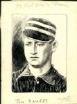 1885-90 Thomas Ramsey Louisville Colonels / St. Louis Browns "The Sporting News" Original Illustration Artwork (Sporting News Collection Hologram/MEARS LOA) Unique, 1:1