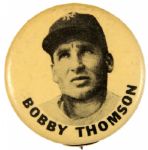 1940s Bobby Thomson PM10 Pinback Button - New York Giants