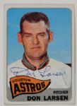 1965 Topps Don Larsen Autographed Card (JSA)