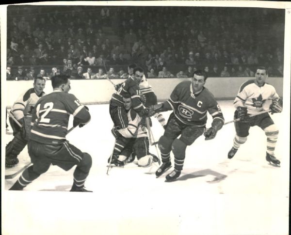 1958 Maurice "Rocket" Richard Montreal Canadiens "The Sporting News Collection Archives" Original 8" x 10" Photo (Sporting News Collection Hologram/MEARS Photo LOA)