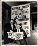 1953 Sporting News and Harlem Globetrotters in Switzerland "TSN Collection Archives" Original 8" x 10" Photo (Sporting News Collection Hologram/MEARS Photo LOA)