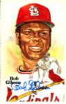1981 Bob Gibson St. Louis Cardinals Signed Perez Steele Postcard - JSA