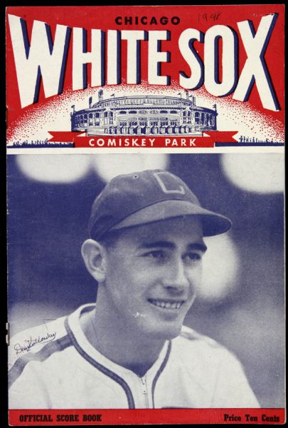 1948 Chicago White Sox vs. New York Yankees Official Scorecard