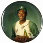 1970s Vida Blue Oakland As Pinback Button