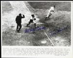 1941 Mickey Owen Brooklyn Dodgers & Tommy Henrich New York Yankees Signed 8 x 10 Photo - Lot of 4 - JSA 