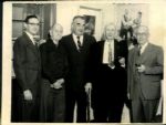 1936-54 Ty Cobb Will Harridge Hall of Fame Induction Ceremony The Sporting News Collection Archives Original Photos (Sporting News Collection Hologram/MEARS Photo LOA) - Lot of 8