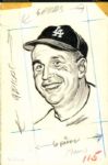 1939-76 Walter Alston Brooklyn Dodgers / Los Angeles Dodgers The Sporting News Original Illustration Artwork (Sporting News Collection Hologram/MEARS LOA) Unique, 1:1 - Lot of 7