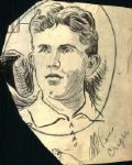 1930s Lou Criger Boston Americans "The Sporting News" Original Illustration Artwork (Sporting News Collection Hologram/MEARS LOA) Unique, 1:1