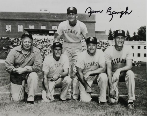 1970s signed Sam Baugh 8x10 Photo (JSA) - New York Titans Coach