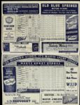 1946 Chicago White Sox vs. Cleveland Indians Official Scorecard