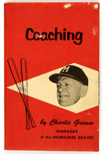 1954 Rare Milwaukee Braves How To Play Better Baseball "Coaching" By Charlie Grimm Plankington Packing Company #11 of 12
