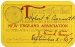 1937 New England Association Amateur Athlete Card