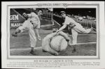 1936 Carl Hubbell New York Giants Illustrated Current News 19" x 12 1/2" Poster