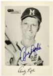 1953-57 Andy Pafko Milwaukee Braves Spic and Span Signed 7x10 Photo - JSA