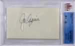  Joe Cronin signed 3x5 Index Card (BVG/JSA Authentic & Encapsulated)