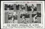 1939 Joe DiMaggio New York Yankees Illustrated Current News 19" x 12 1/2" Poster