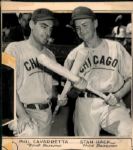 1943-47 Phil Cavaretta Stan Hack Chicago Cubs "The Sporting News Collection Archives" Original Photo (Sporting News Collection Hologram/MEARS Photo LOA)