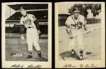 1953-57 Spic and Span Braves 7 x 10 Card - Lot of 4 With Billy Bruton Bob Buhl Lou Burdette & Del Crandall