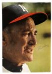 1957 Fred Haney Milwaukee Braves Signed Oversized Magazine Photo JSA