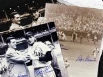 1951 Bobby Thomson New York Giants & Ralph Branca Brooklyn Dodgers Signed 8" x 10" Photo - Lot of 4 - JSA