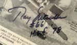 1980s Ray Nitschke Green Bay Packers Signed Advertisement & Two Topps Cards - JSA 