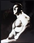 1950s Bruno Sammartino WWF Legend Signed 8 x 10 Photo  - JSA