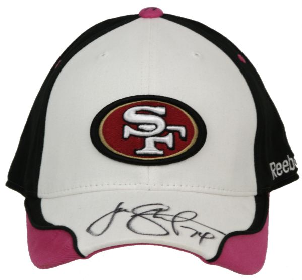 2009 Joe Staley San Francisco 49ers Game Worn Signed Cap PSA/DNA NFL Auctions Certificate