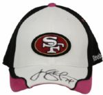 2009 Joe Staley San Francisco 49ers Game Worn Signed Cap PSA/DNA NFL Auctions Certificate