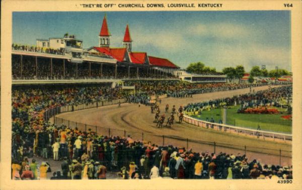 Churchill Downs Louisville Kentucky Postcard