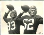 1940s Sammy Baugh Washington Redskins The Sporting News Collection Archives Original Photos (Sporting News Collection Hologram/MEARS Photo LOA) - Lot of 2