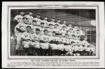 1938 New York Yankees  Illustrated Current News Baseball Poster 19" x 12 1/2" 