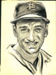 1917-69 St. Louis Cardinals The Sporting News Original Illustration Artwork (Sporting News Collection Hologram/MEARS LOA) Unique, 1:1 - Lot of 14