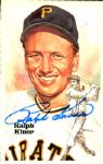 1981 Ralph Kiner Pittsburgh Pirates Signed Perez Steele Card - JSA