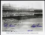 1951 Bobby Thomson New York Giants & Ralph Branca Brooklyn Dodgers Signed 8 x 10 Photo - Lot of 4 - JSA