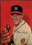 1957 era Warren Spahn Milwaukee Braves Signed 8" x 11" Magazine Photo - JSA