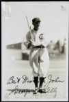 1930 George Kelly Chicago Cubs Signed George Burke Postcard - JSA 