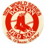 1975 Boston Red Sox World Series Pinback Button - "The Peace Party"