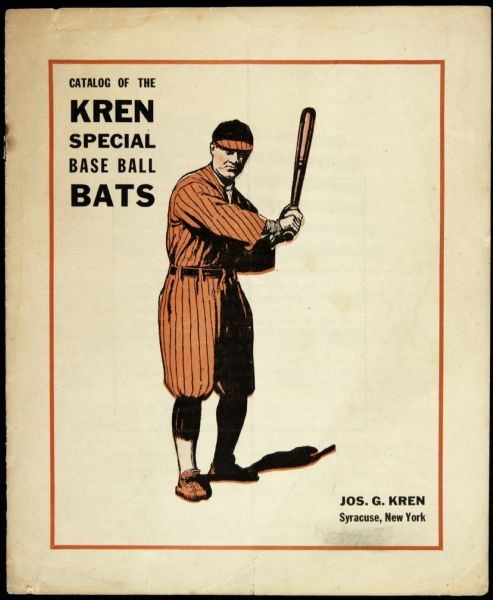 1916-17 era Kren Special Baseball Bats Catalog (Originally from the Estate of the Krens family) MEARS LOA