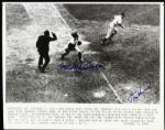 1941 Mickey Owen Brooklyn Dodgers & Tommy Henrich New York Yankees Signed 8 x 10 Photo - Lot of 4 - JSA 