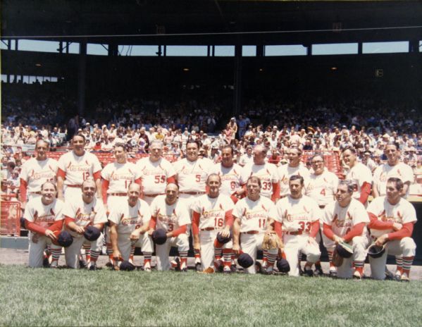 1970s circa St. Louis Cardinals (14x11) Old Timers Print