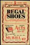 1937 Boston Red Sox vs. Chicago White Sox Official Scorecard