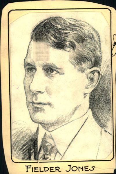 1900s Fielder Jones Chicago White Sox "The Sporting News" Original Illustration Artwork (Sporting News Colletion Hologram/MEARS LOA) Unique, 1:1